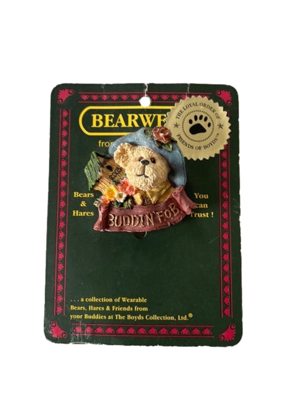 Boyd bears pin budding fob